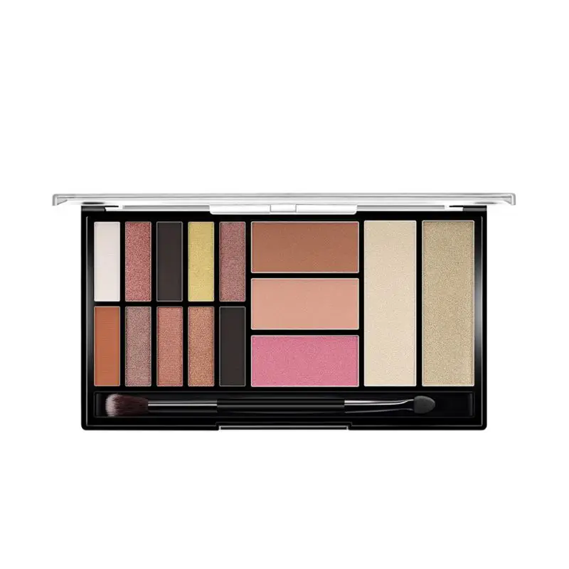 Professional 15 Shades Palette Highlighter Eye Shadow Glitter Blush Palette With Brush New NEWEST