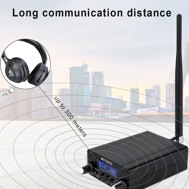 Retekess TR508 Wireless FM Broadcast Transmitter