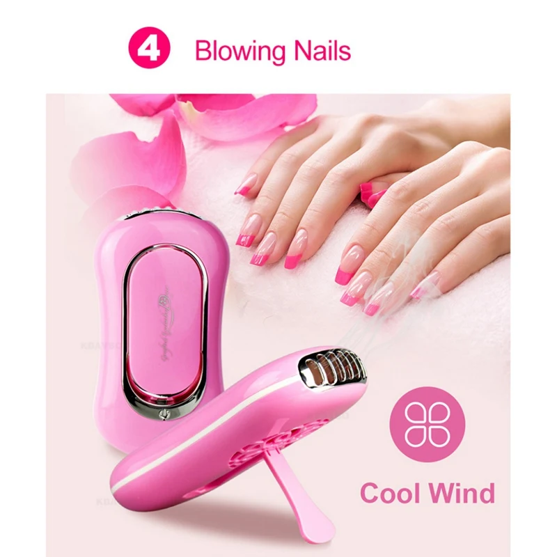 Cola de ar Portátil Mini Ventilador Cílios Rápido Seco Olho Extensão Rímel Secador Profissional Ferramentas Maquiagem Usb 6 Beleza e saúde