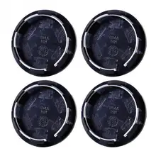 4pcs 유니버설 50mm 자동차 휠 센터 림 허브 캡 커버 hubcap 타이어 트림 블랙 도요타 포드 푸조 혼다 현대(China)