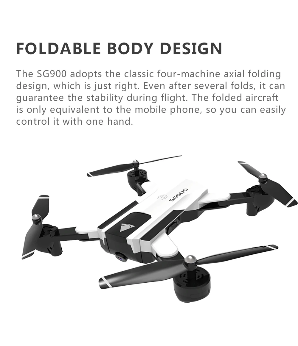 Дрон SG900 RC с камерой HD 720P Профессиональный FPV Wifi RC дроны авто возврат Квадрокоптер вертолет Быстрая FR/US/ES