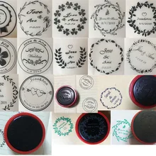 45 мм круглая персонализированная печать 13 выбор стиля самописание на заказ Свадебная печать с персональным именем и датой для пригласительных открыток