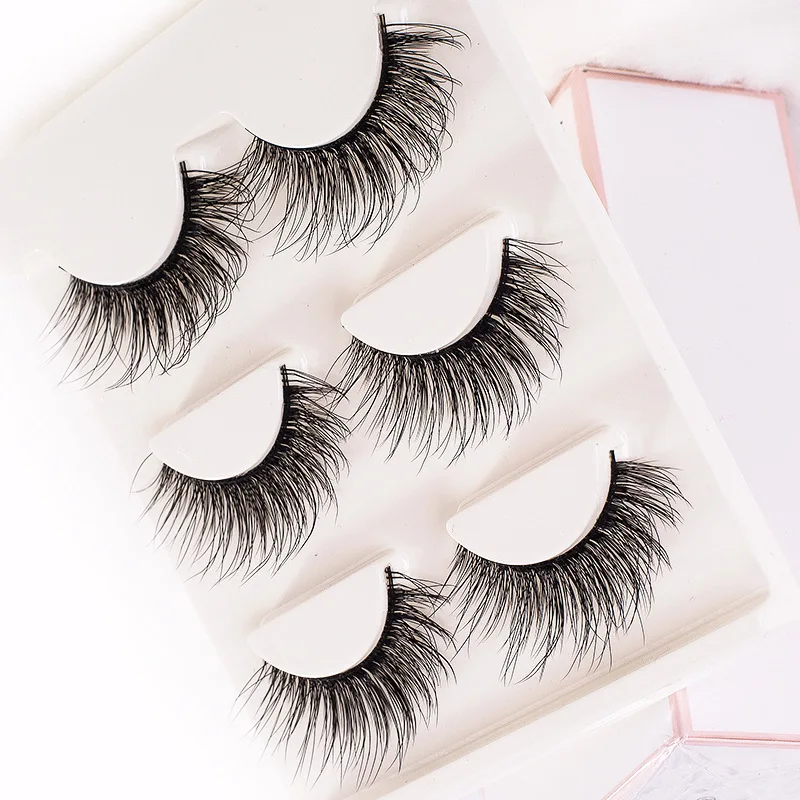 

3 Pairs False Eyelash 3D Natural Long Eyelashes 3DX-Series