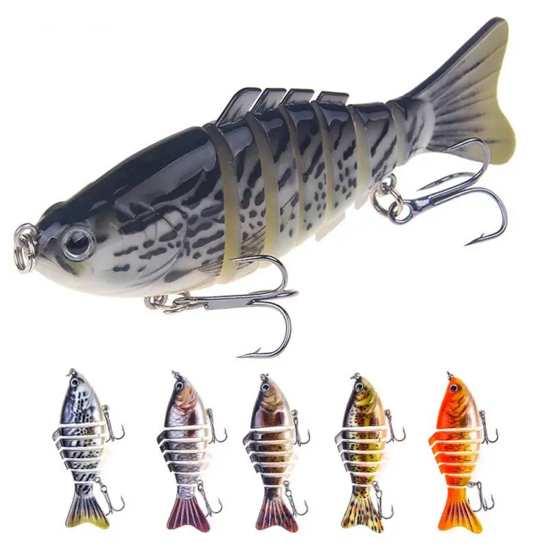  Fishing Lures Sinking Swing Swim Wobblers Multi Jointed Swimbait Artificial Multi-Segment Baits Fis