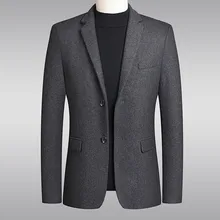 Мужской костюм, Блейзер, деловой Рабочий костюм, пиджак, Мужской приталенный костюм, Traje de hombres, Осень-зима, официальная куртка