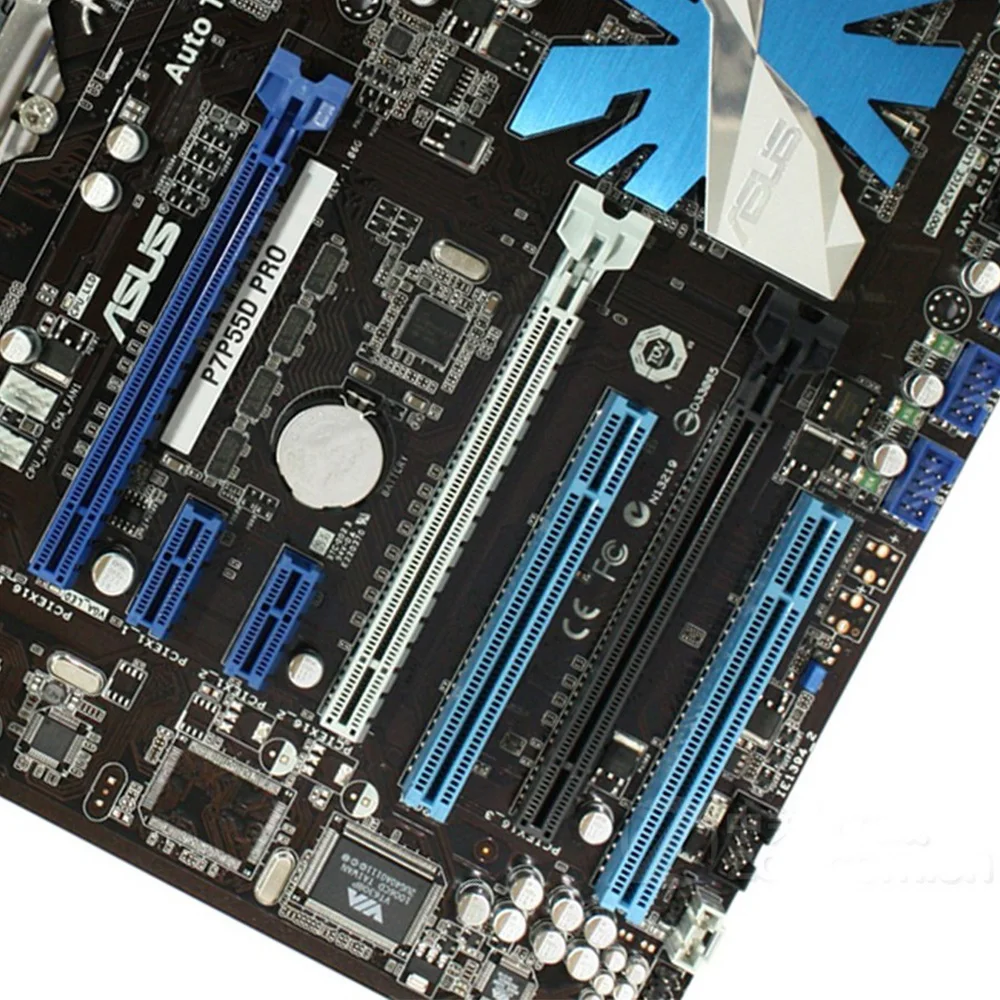 Оригинальная б/у настольная Материнская плата Intel P55 Asus P7P55D PRO Socket LGA 1156 Core i7/Core i5 DDR3 16G ATX