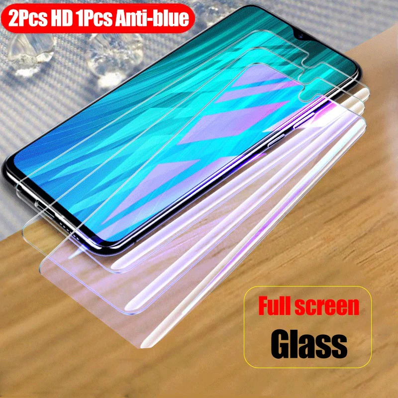 

3Pcs Full Tempered Glass For Xiaomi Redmi Note 8 Pro Screen Protector 9H Anti Blu-ray Toughened glass For Redmi Note 8 Pro