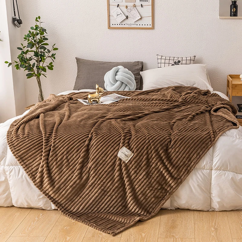 AAG Soft Flannel Baby Blanket Newborns Bedding Set Accessories Solid Color Child Blankets Sheet for Adult Summer Autumn Winter