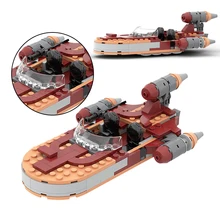 MOC Space Plan Wars 76271 Luked Speeder Set Spaceship Destroyer Building Blocks Fighter Ship DIY montaż cegieł zabawki prezenty dla dzieci