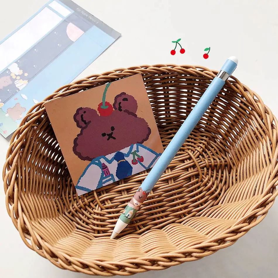 

Cartoon Stickers For Apple Pencil 1 2 Protective Paper Scratchproof Ultra Thin Painted Stickers Touch Stylus Pen Sticker Nonslip