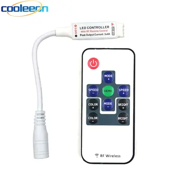 

RF Wireless RGB Controller DC Connector for LED Strip Light Dimmer Flashing Brightness Adjusting Remote Control Color Dimming