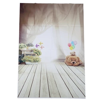 

1m x 1.5m Lovely Bear Floor Balloon Studio Backdrops Children Photography Background