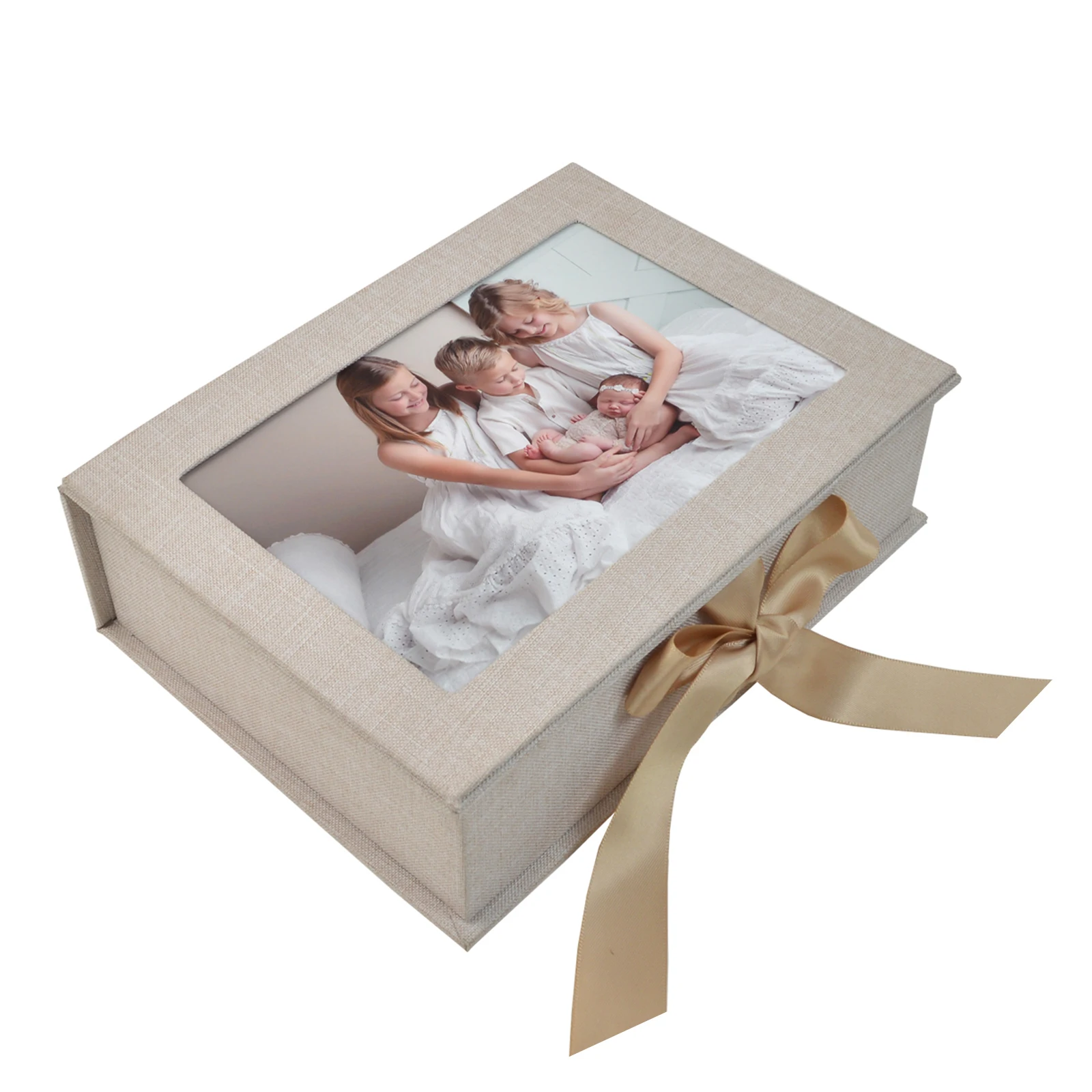Handmade Custom Linen 4x6inch Photo Print Box with cover - Packaging Wedding Photography | Дом и сад