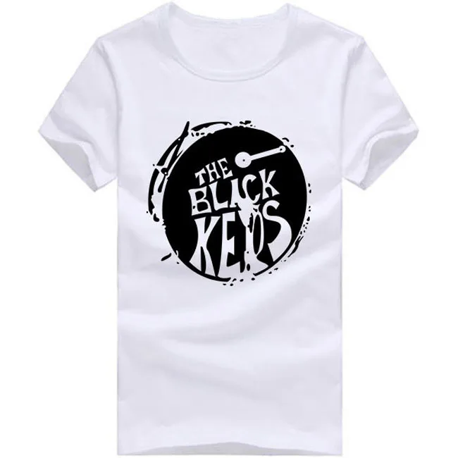 White Футболки one yona The Black Keys, мужские повседневные футболки с рисунком барабана, хлопковые футболки с круглым вырезом, мужские футболки с короткими рукавами - Цвет: White