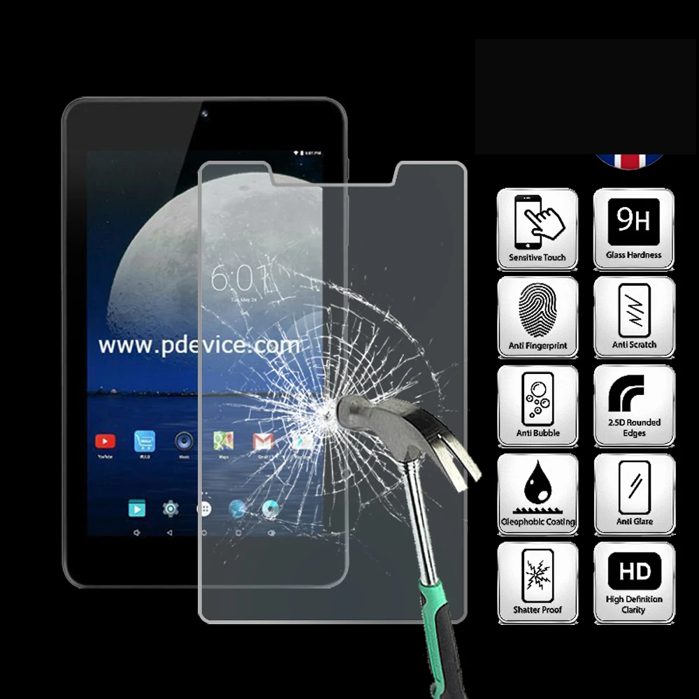 

For iRULU eXpro X4 7 inch Tablet Ultra Clear Tempered Glass Screen Protector Anti-friction Proective Film