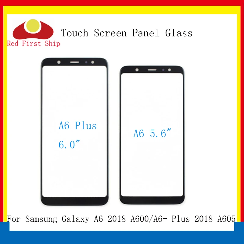 10 шт./лот сенсорный экран для Samsung Galaxy A6 2018 A600 сенсорная панель внешнее Переднее