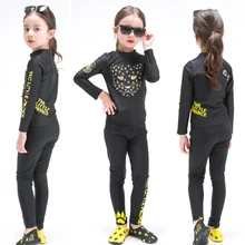 2 шт./компл. детский купальный костюм для девочек и мальчиков, ванный комплект длинные брюки для девочек с длинным рукавом Одежда для плаванья, Одежда для пляжа