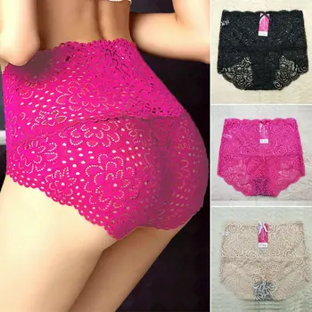 

Women Sexy Lace Embroidery Hot Underwear Women Panties Briefs for Female G-Strings Lingerie High Waist Panties Briefs New