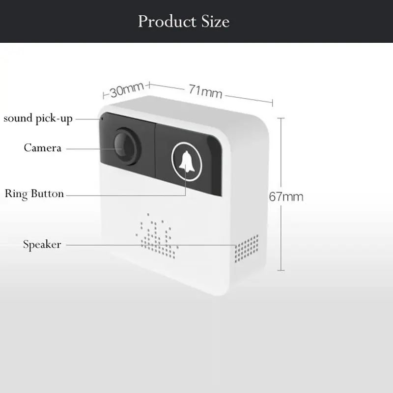 Wifi умный дверной Звонок камера 720HD deurbel голосовой домофон Iphone IOS Android приложение управление 32G TF карта и время отдыха Настройка поддержка