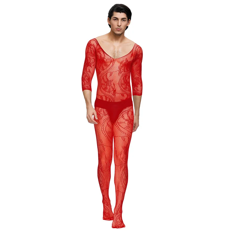 sexy lingerie hot sexy costumes intimates Appeal teddy bodysuits men netting body stocking porno cosplay fun underwear men hose