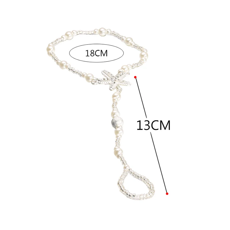 Vintage Imitation Pearls Anklet Women Bohemia Foot Beads Boho Ankle Bracelet Toe Beach Jewelry Accessories Gift Fashion