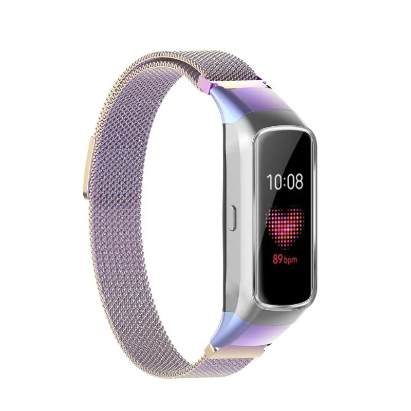 Магнитная Нержавеющая Сталь замена часы ремешок для samsung Galaxy fit SM-R370 браслет 95AF