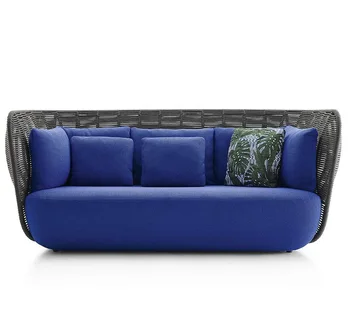 

Outdoor sectional sofa with quick dry foam inside and rope weave outdoor sofa
