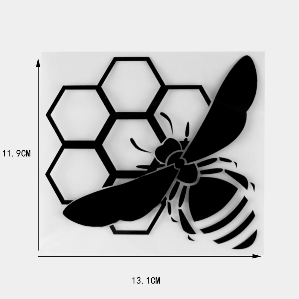 Honeycomb Bee Vinyl Car Stickers
