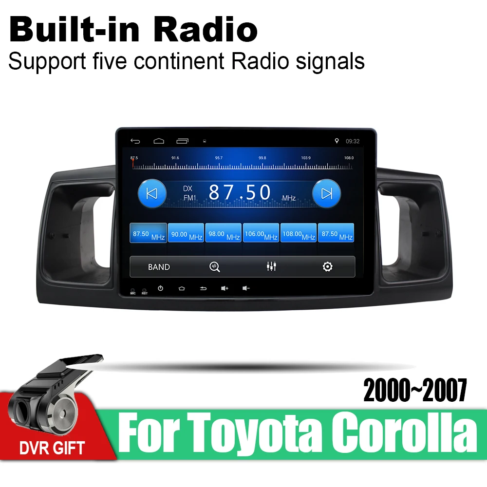ZaiXi Android автомобильный 2 din Мультимедиа GPS навигация для Toyota Corolla E120 2000 ~ 2007 vedio