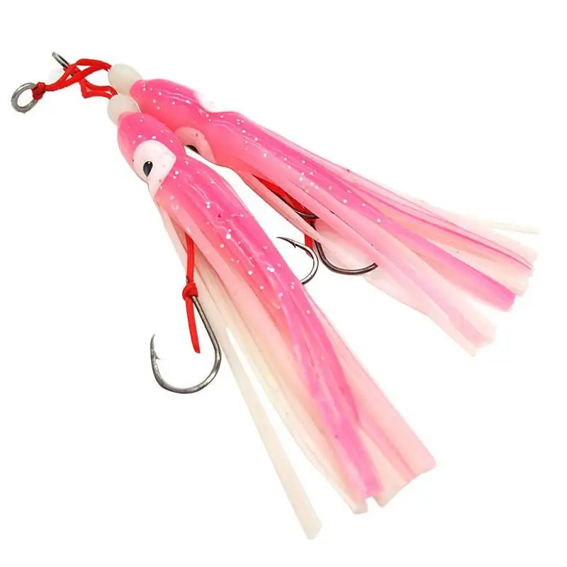 2 упаковки приманки для рыбалки на открытом воздухе Мягкая приманка-Осьминог с