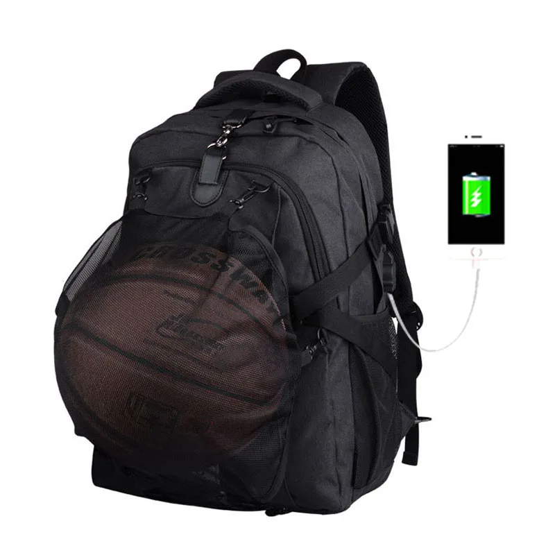 2019 мужские баскетбольные рюкзаки с USB зарядкой подростковый пакет большой емкости карманные детские сумки ноутбук подростка путешествия