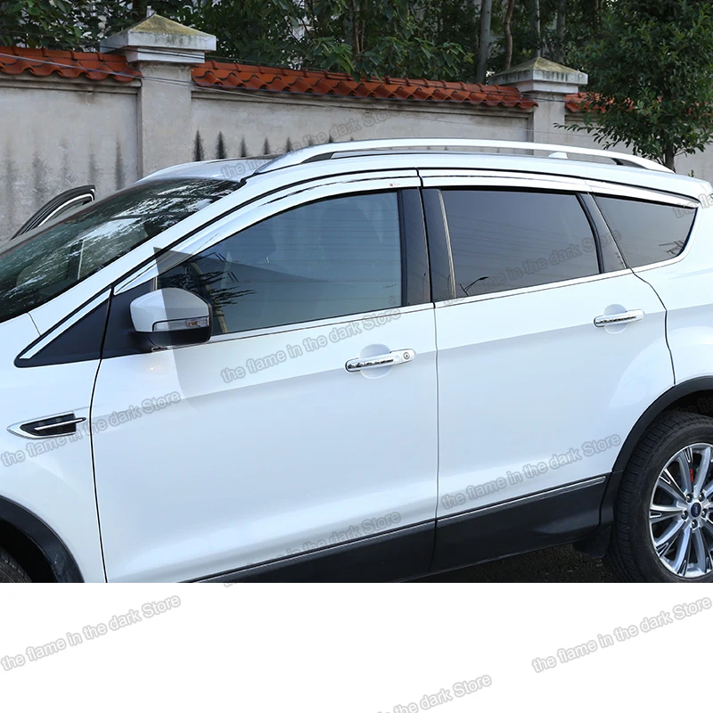 Lsrtw2017 PC Abs Автомобильная оконная дождевая защита для Ford Kuga Escape 2013 2014 2015 2016 2017 2018