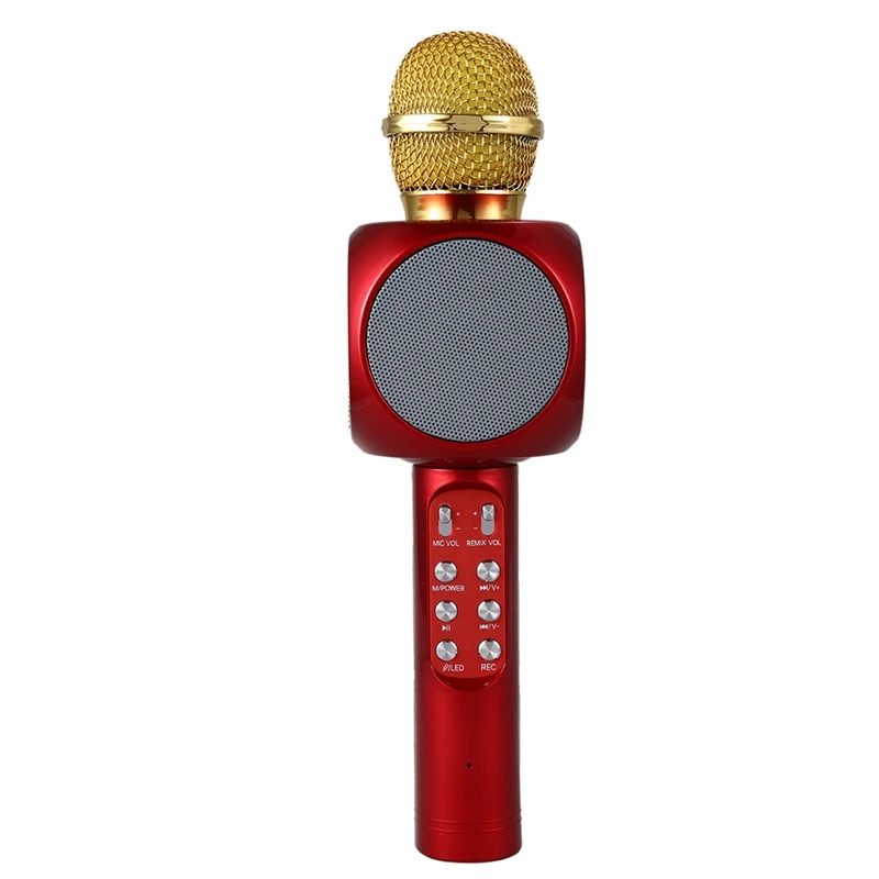 WS1816 беспроводной Bluetooth KTV караоке микрофон динамик USB светодиодный светильник |