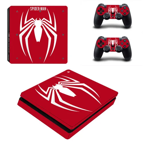 Человек-паук PS4 тонкая кожа Наклейка для консоли playstation 4 и контроллера PS4 Slim Skins наклейка s винил Человек-паук - Цвет: Зеленый