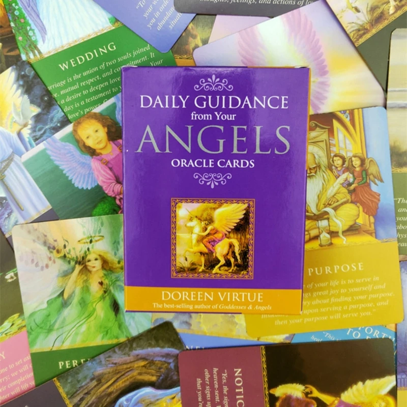 

Brand New and High Quality Daily Guidance from Your Angels Oracle Cards Party Board Game Divination Fate 44 Cards Deck Tarots