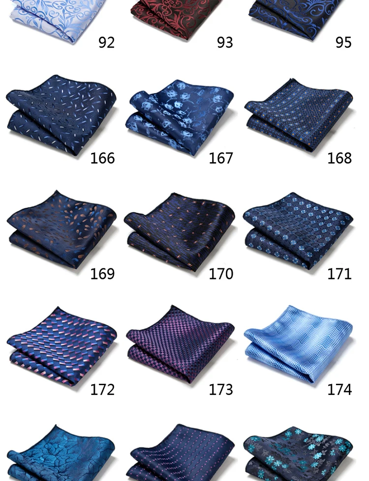 Newest style  Brand Factory Sale Top grade  Pocket Square Paisley Dropshipping Clothing accessories Memorial Day Fit Workplace