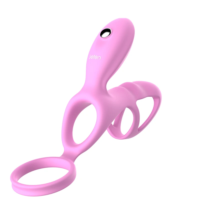 Cock Penis Trainer Vibrating Ring Vibrator Sex for Men Delayed Ejaculation Stimulate Anal Clitoris Sex Toys for Couples