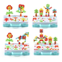Electric Drill Nut Disassembly Match Tool Toys Children Educational Assembled Blocks Sets Tools For Boys Design Building Toys 2