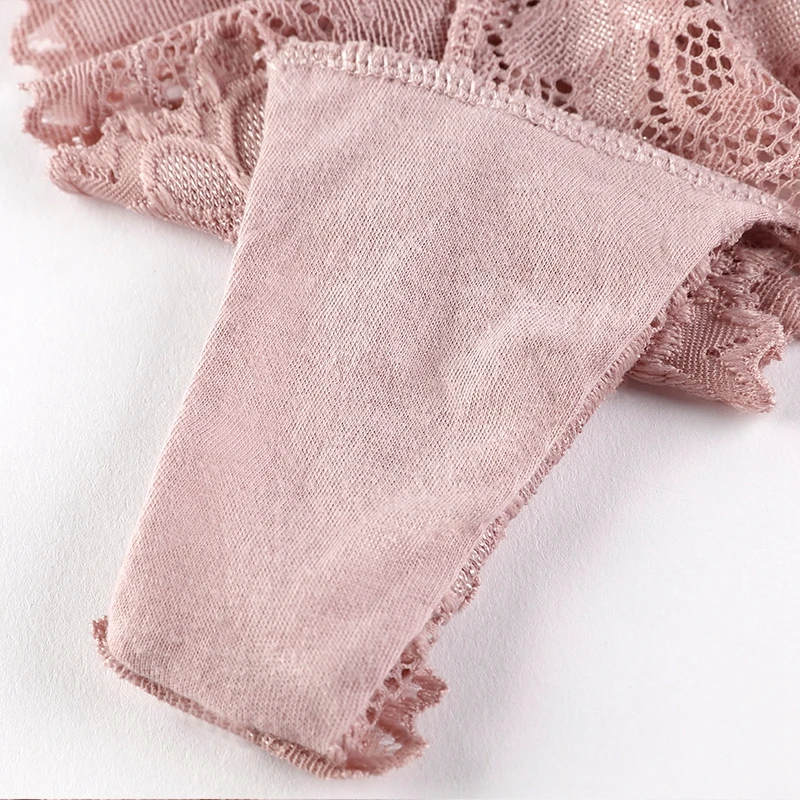 3 Pcs Woman Panties Sexy Lace Thong Underwear Lingerie Female T-back Temptation Low Waist Women Transparent G String high waisted underwear tummy control