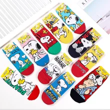 Hot sell 11pairs Spring Autumn New Korean Import Fashion Animation Cartoon Christmas gifts for women cute socks kawaii