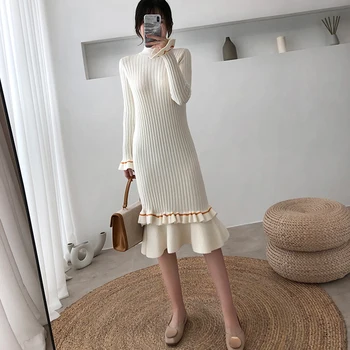 

Sexy Women Dresses 2019 Women Casual Maxi Dress Winter Fashion Slim Knit Dress Long Sweater Dresses