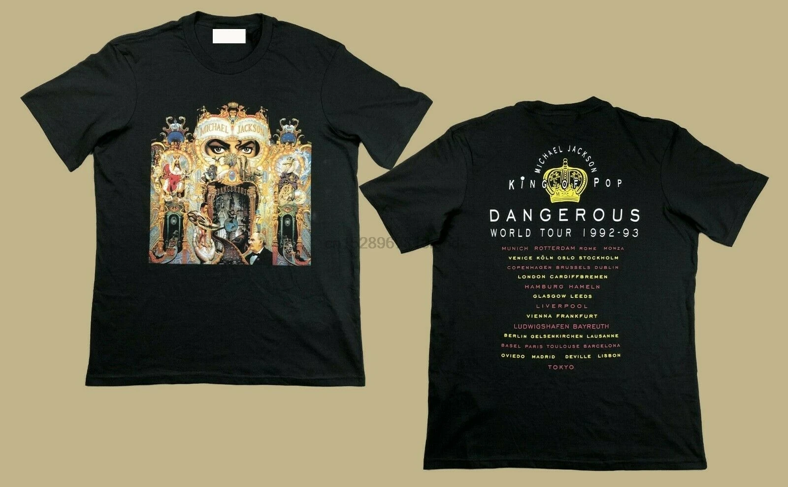 Винтажные Редкие Майкл Джексон Dangerous Tour Футболки размер S-3Xl Перепечатка |