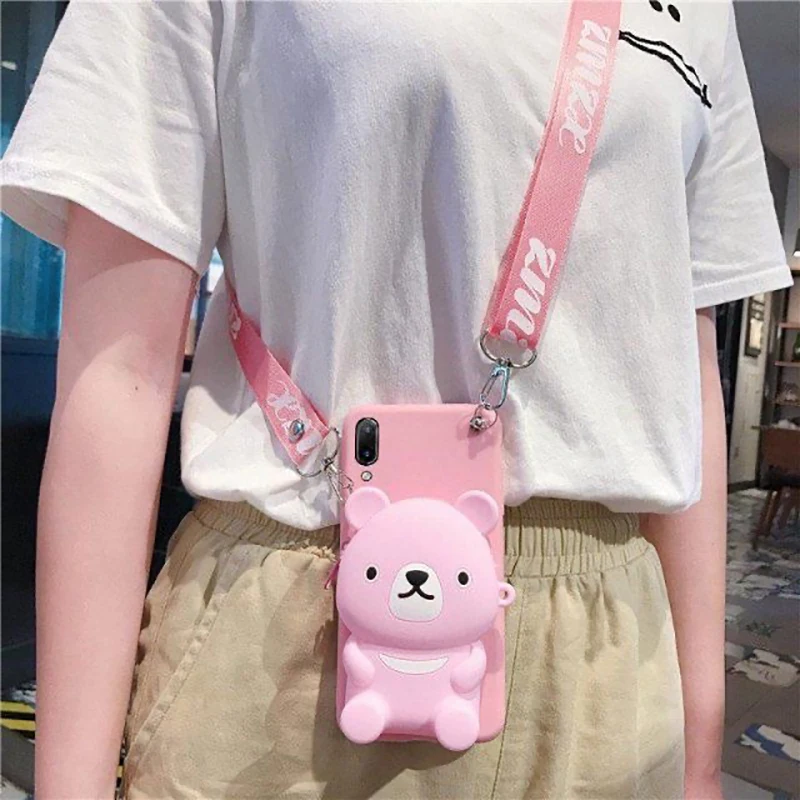 cute samsung cases Wallet Purse Coin Bag Phone Case For Samsung Galaxy A10 A20 A20E A30 A30S A10S A10E A40 A50 A50S A70 A90 5G Cartoon Cover cute samsung cases Cases For Samsung