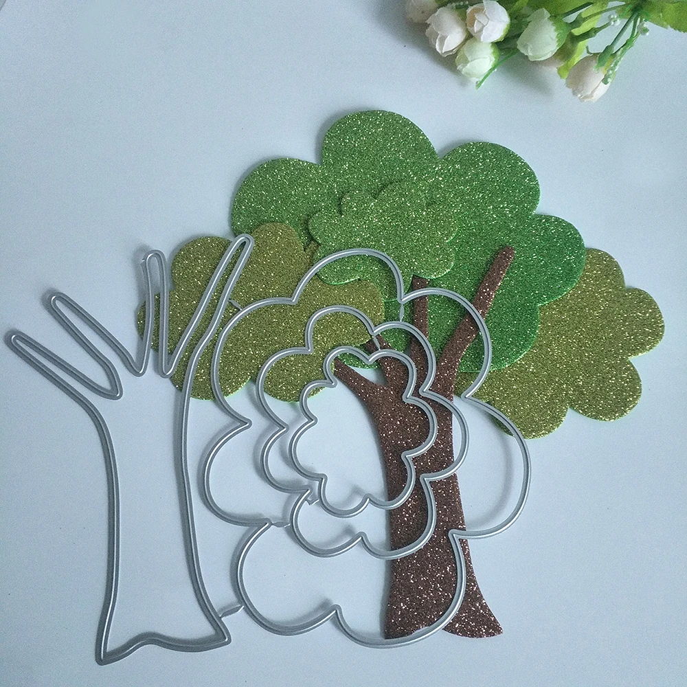 

New exquisite Christmas tree cutting dies DIY scrapbook, embossed card making, photo album decoration, handmade craft