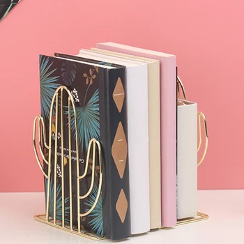 

Nordic ins Style Multifunctional Portable Reading Bookshelf Metal Book Stand Fordable Document Book Holder Office Accessories