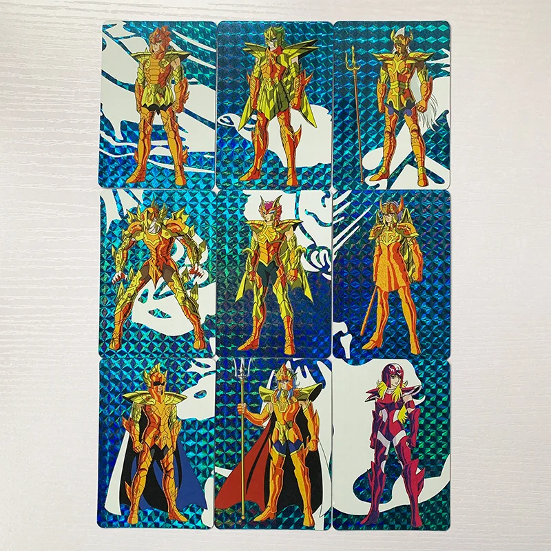 

9pcs/set Saint Seiya Golden Zodiac Toys Hobbies Hobby Collectibles Game Collection Anime Cards Free Shipping