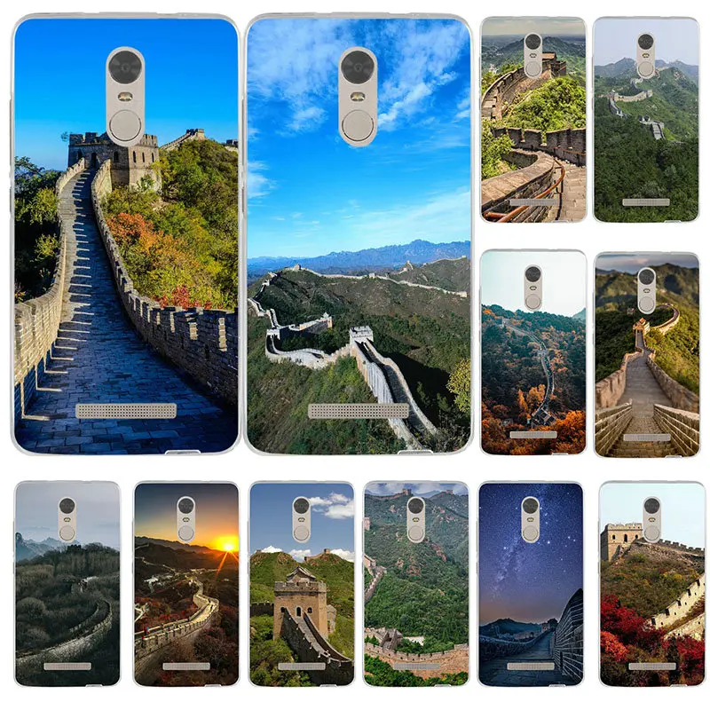 Great Wall of China мягкие аксессуары для телефонов из ТПУ чехлы Xiaomi Redmi 3 3S 4 4A 4X5 5A 6A 7 7A Go Y3