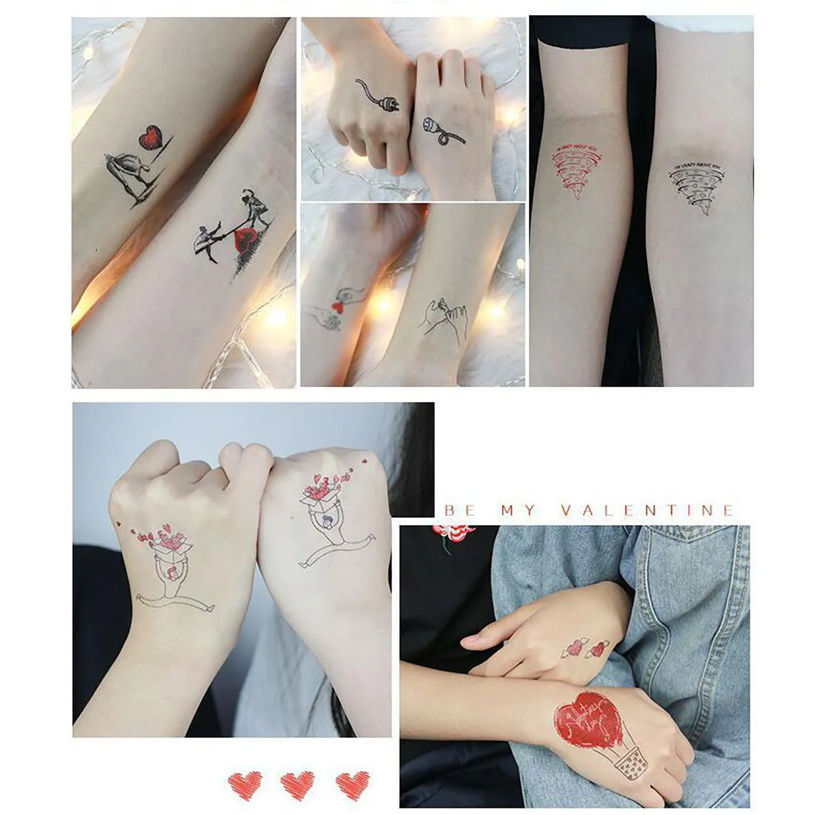 Full Of Personality Crystal Love Tattoo Stickers Couple Confession Proposal  Face Arm Tattoo Wall Stickers Room Decoration Cocina AliExpress Mobile |  Crystal Love Tattoo Sticker Couple Confession Proposal Face Arm Tattoo |