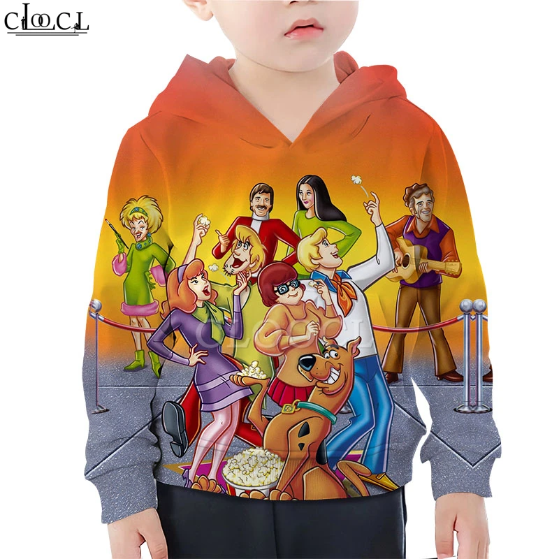Hoodies 2 Толстовки для всей семьи с героями мультфильмов «Скуби Ду» Детская Повседневная Толстовка с капюшоном с 3D принтом для мальчиков и девочек детские топы в стиле Харадзюку - Цвет: Hoodies 2