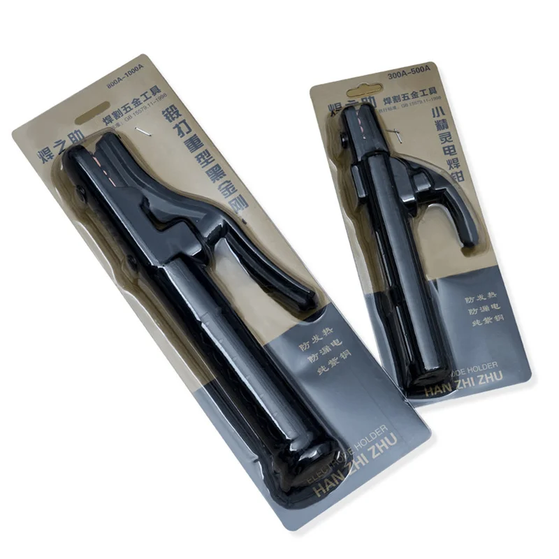 300A-500A Weld Holders Copper Welding Gun Accessory Tools Ground Clamp Electrode Holder Arc Welding 20cm E12121